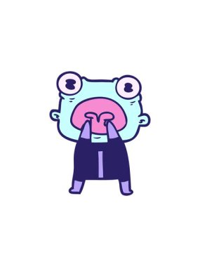 Dikkat çekici çizgi film animasyonu. Garip uzaylı iletişimi.