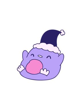 Kawaii pengueninin Noel karikatürünün bölünme etkisi