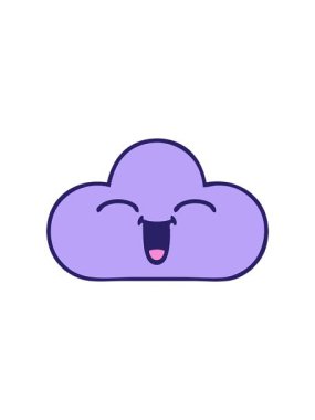 Fırtına bulutunun gradyan çizgi filminin hareketli animasyonu