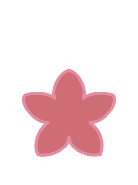 Japon tarzı tek bir çiçek tasarımının animasyonunu genişletiyor