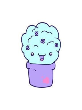 pixelize efekt animasyonu çömlekteki çizgi film fundalığı