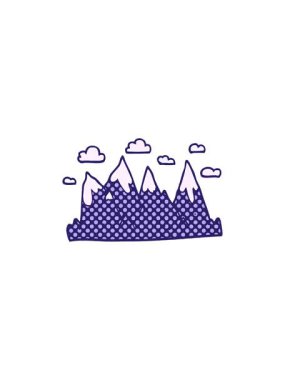 Çizgi film karalama sıradağlarının gösterişli satış animasyonları