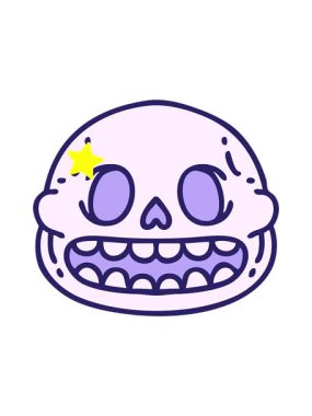 Parlayan yıldızlar ürkütücü cadılar bayramı kafatasının animasyonunu etkiler.