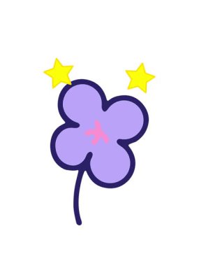 dönen yıldızlar cesur çiçek tasarımının animasyonu