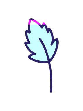 Basit bahar yaprağı çizgi filminin animasyonunu çalıştır