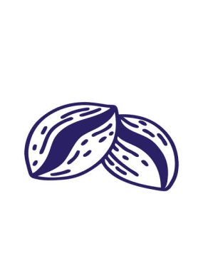 Kahve çekirdeğinin siyah çizgisinde dövmenin hareketli animasyonu