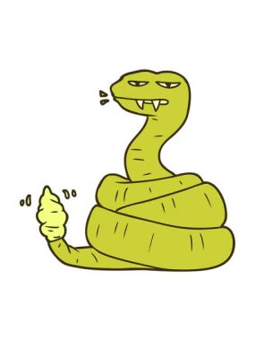 Kızgın çıngıraklı yılanın renk animasyonu değişiyor