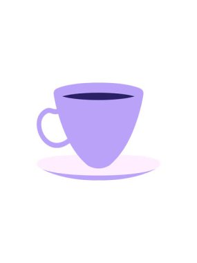 Kahve fincanı ve çay tabağının yıldız patlaması etkisi animasyonu