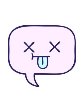 Şirin bir konuşma baloncuğunun efekt canlandırmasını göster