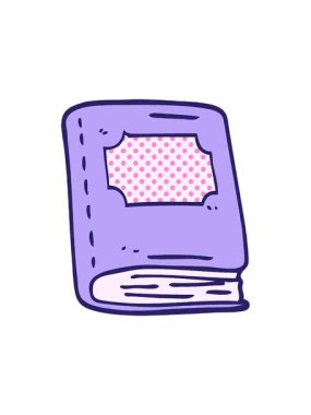 pressure popping animation of cartoon doodle reading book