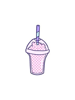 attention grabbing animation of cartoon smoothie