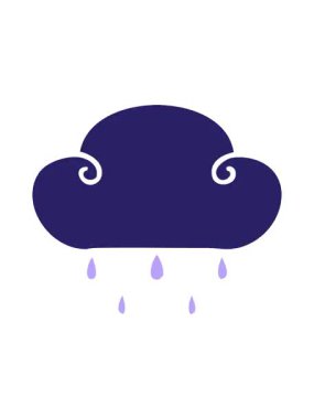 resim çizilen el animasyonunun piksel etkisi yağmur bulutu