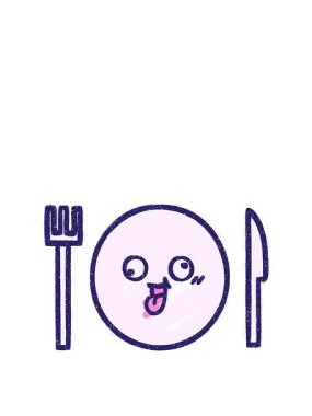 Yemek Tabağı Tebeşiri Çiziminin animasyonunu genişletiyorum