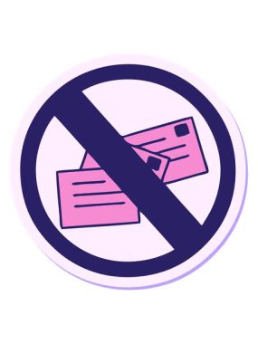 Güzel bir karikatür çıkartmasının hareketli animasyonunu oynat. Posta tabelası yok.