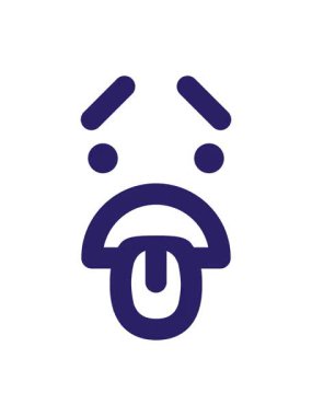 Mutsuz, tiksindirici yüz simgesinin canlandırma efektini piksel yap