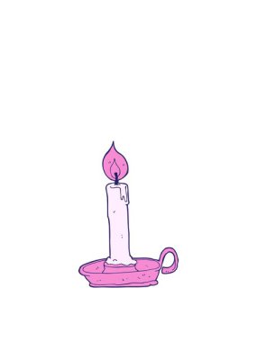 Çizgi film eski şamdanın zıplama hareketi animasyonu