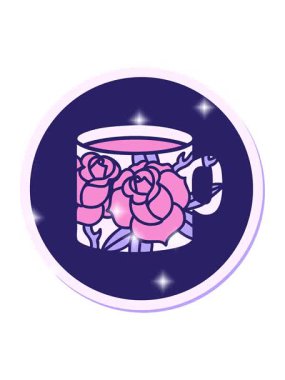 Dövme stilistinin geleneksel kupa ve çiçek stilinde simleme etkisi