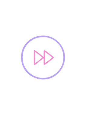 Hızlı ileri sarma simgesinin çizgi çiziminin gösterişli satış animasyonu