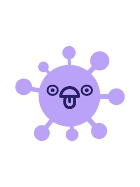 Şiddetli bakışlı virüsün dönen hareket animasyonu