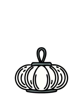 Japon tarzı kağıt fener asılı zıplama animasyonu