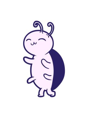 Tatlı böcek çizgi filminin animasyonunu salla ve durdur