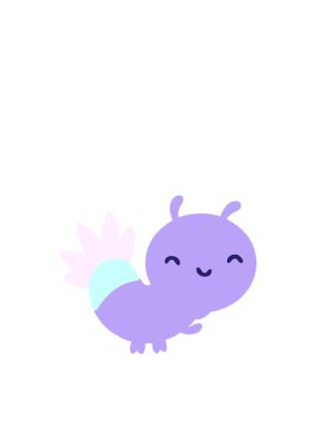 rise and float animation of cartoon firefly bug