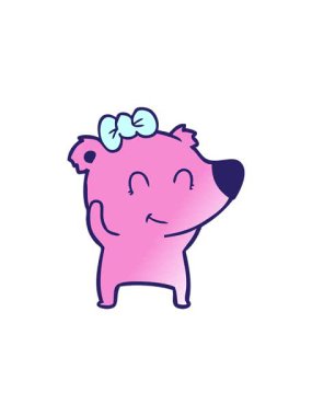 Ayı çizgi film çizerlerinin satış animasyonu