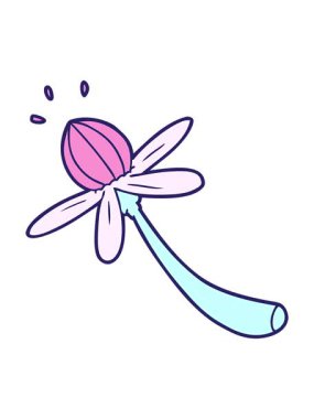 eğlenceli çiçek çiziminin hareketli animasyonu