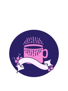 Dövme stili simgenin animasyonunu bir fincan kahveyle genişletiyorum.