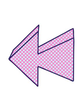 jiggle motion animation of comic book illustration quirky arrow