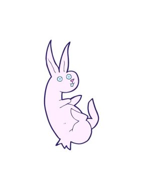 shivering motion animation of rabbit cartoon