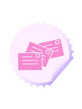 Bir harfin dairesel kabuk soyma etiketi çizgi filminde dönen hareket animasyonu