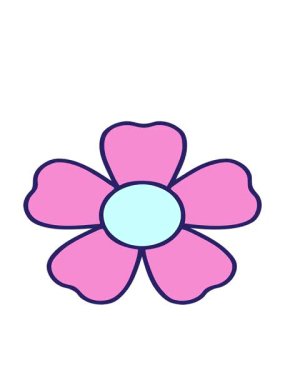 Dövme stili dekoratif çiçeğin hareketli animasyonu