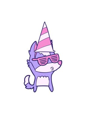 Çizgi film kurt ıslığının animasyonunu durdurup duraklat