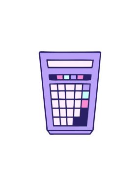 Tuhaf karikatür hesap makinesinin gösterişli satış animasyonu