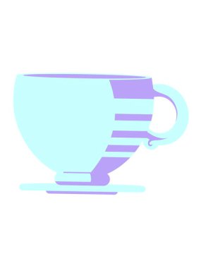 Kahve fincanı grafik vektör simgesinin titreşimli hareketi