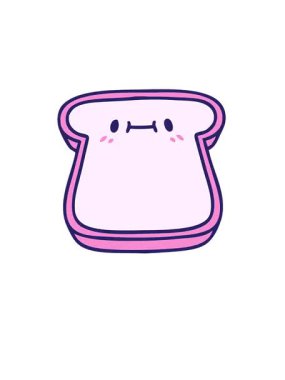 Yüzü olan bir dilim ekmek karikatürünün yükselişi ve yüzeyi