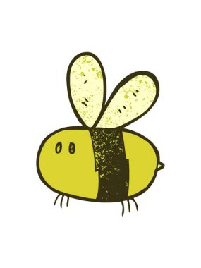 Vızıldayan çizgi film arısının renk animasyonu değişiyor