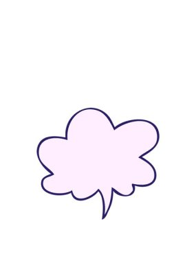 Konuşma baloncuklu çizgi film konuşma baloncuğunun zıplama hareketi