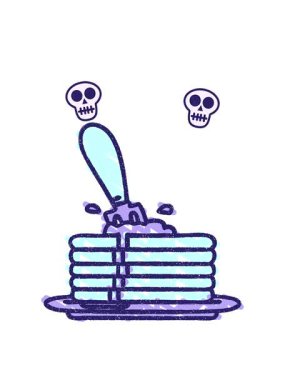 Krep Yığını Tebeşir Çiziminin Dönen Kafatası Canlandırması