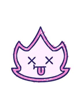 attention grabbing animation of Flame Character