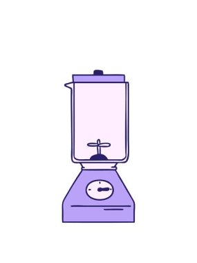 Bir yemek mikserinin karikatür karalamalarının animasyonunu genişletiyorum.