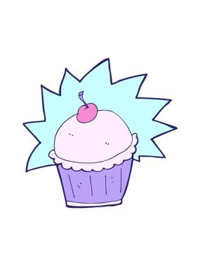 Çörek çizgi filminin hareketli animasyonu