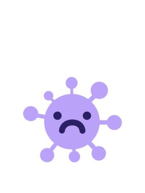 Basit üzgün virüsün hareketli animasyonu