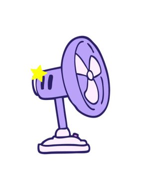 Parıldayan yıldızlar, el çizimi karikatür tarzı masaüstü pervanesinin animasyonunu etkiler