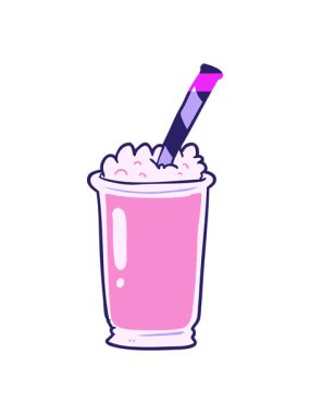 karikatür milkshake animasyonunu güçlendir