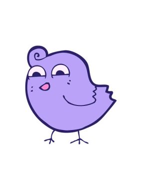 Çizgi filmdeki komik kuşun bölünme etkisi