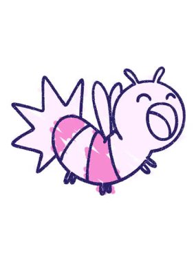 Firefly Tebeşir Çiziminin titreşimli hareketli animasyonu