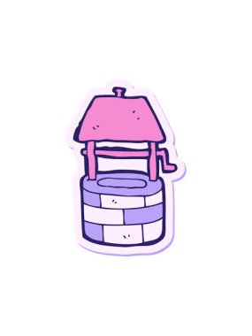 Dikkat çekici bir karikatür çıkartması.