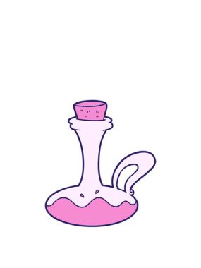 stretching up animation of cartoon oil